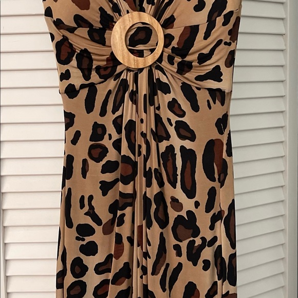 Cache leopard print dress, knee length - Picture 1 of 3